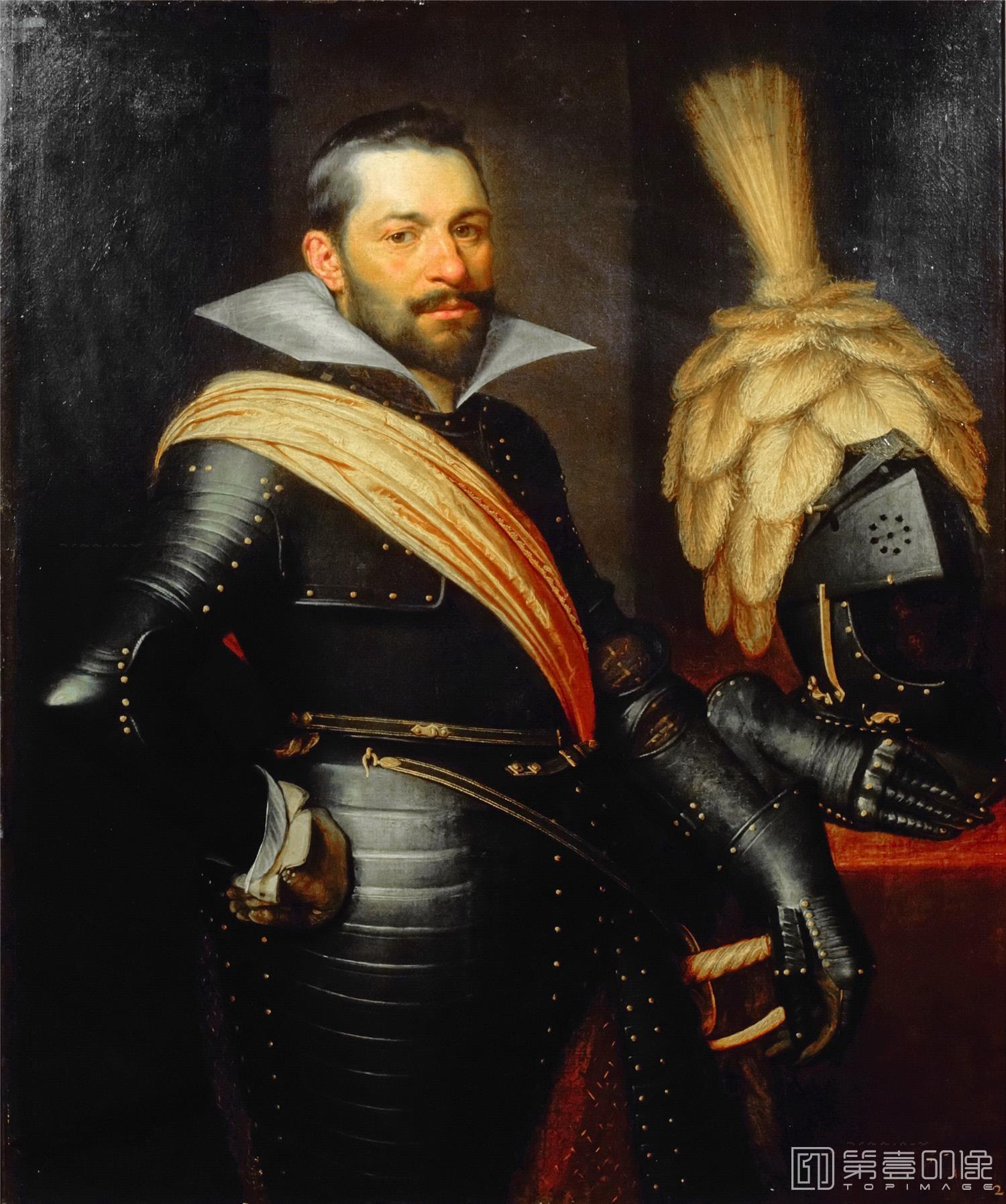 油画-荷兰莫瑞斯泰皇家美术馆Jan Anthonisz van Ravesteyn - Portrait of an Officer19-312
